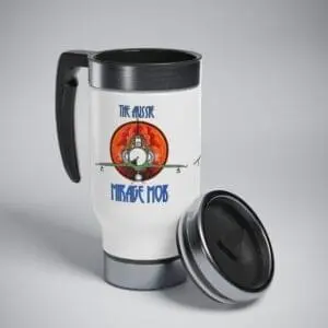 Stainless Steel Travel Mug with Handle, 14oz